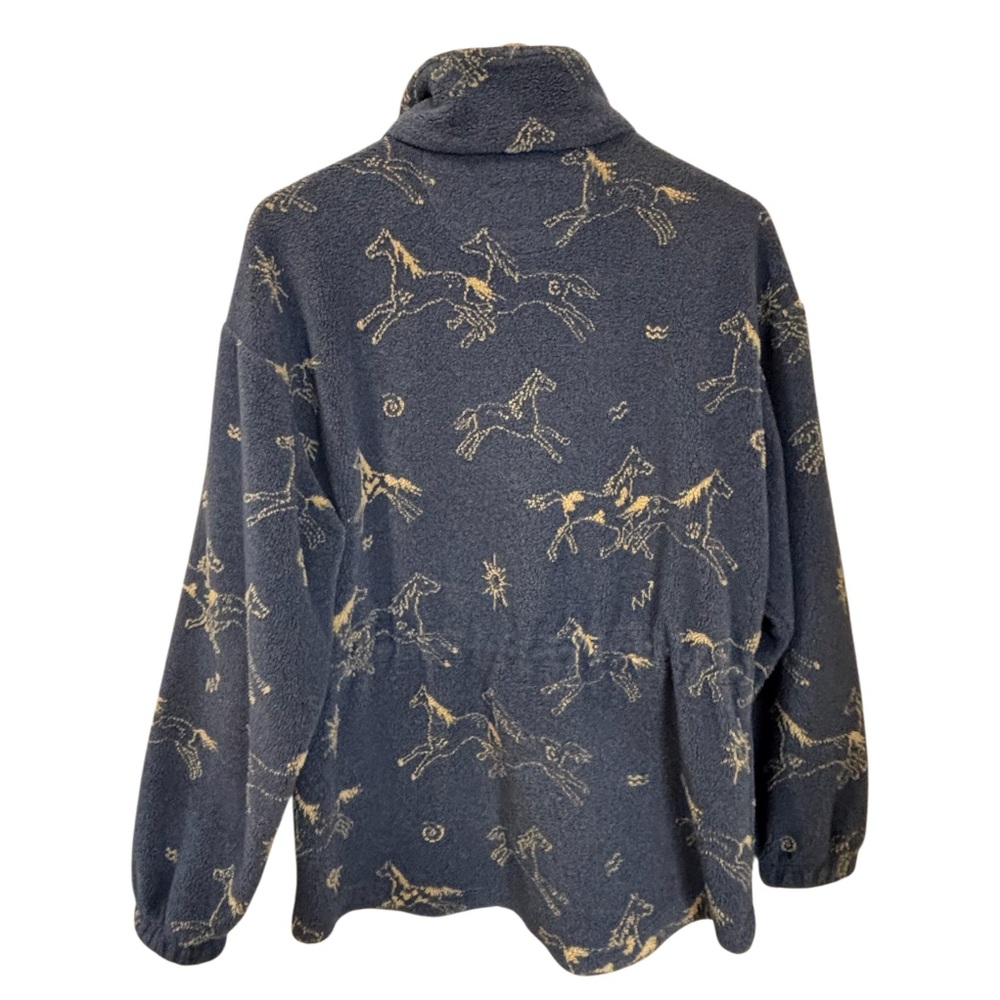 Vintage Tsunami Horse Fleece Sweater Jacket - Picture 4 of 16